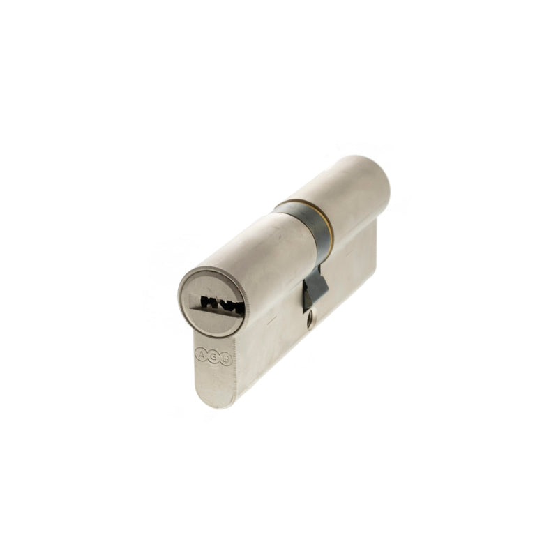 AGB Euro Profile 15 Pin Double Cylinder 35-35mm (70mm) - Satin Nickel