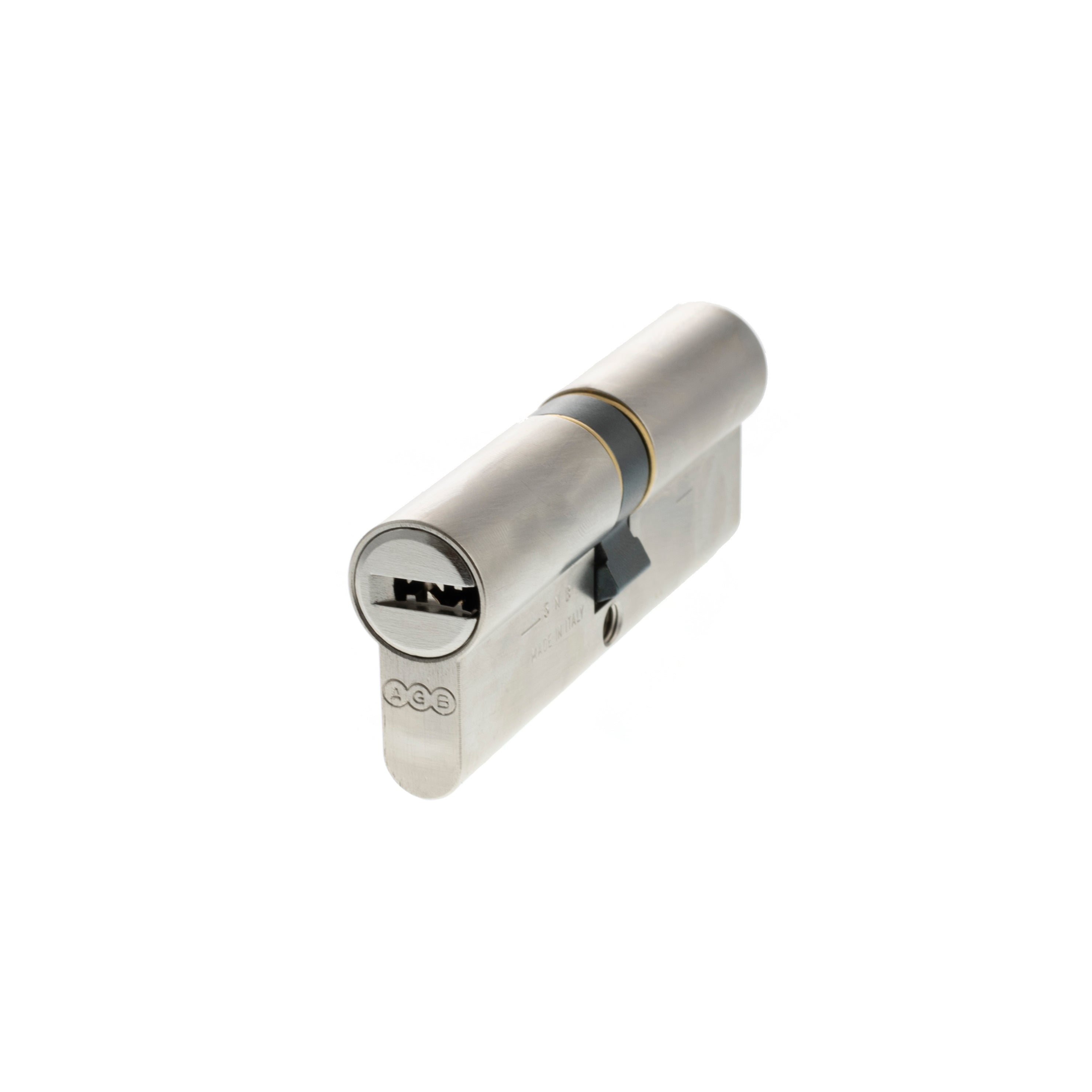 AGB Euro Profile 15 Pin Double Cylinder 35-35mm (70mm) - Satin Chrome