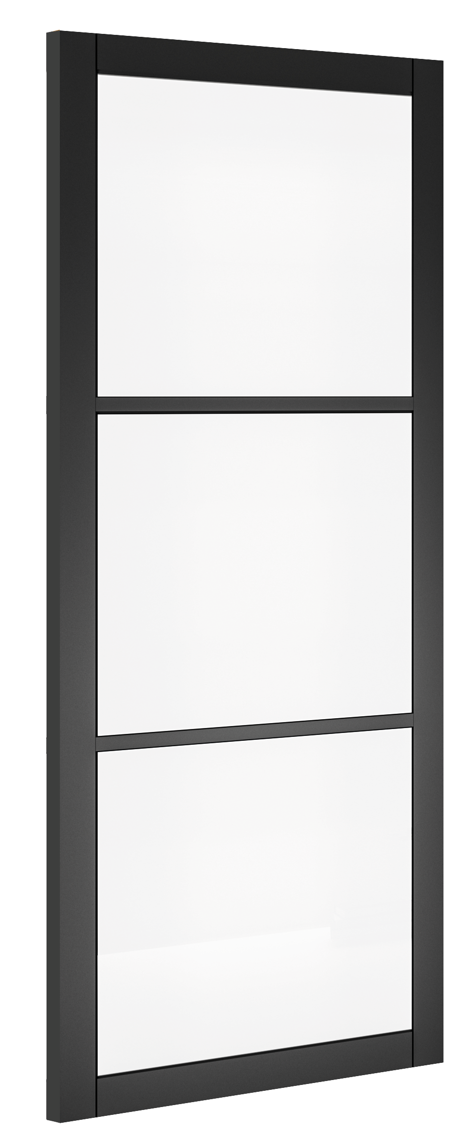 Deanta Camden Black Prefinished Clear Glazed Internal door
