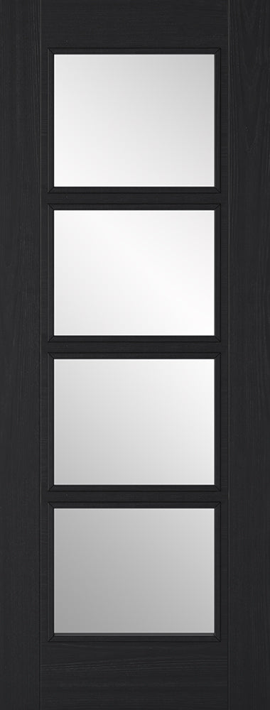 LPD Charcoal Black Vancouver 4L Glazed Internal door