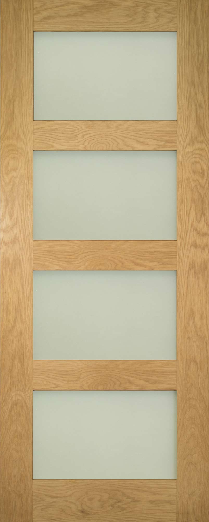 Deanta Oak Coventry Frosted Glazed Internal door