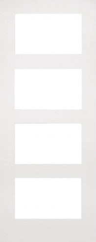 Deanta White Primed Coventry Glazed Fire Door