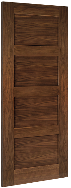 Deanta Walnut Coventry Fire Door Pre-finished FSC