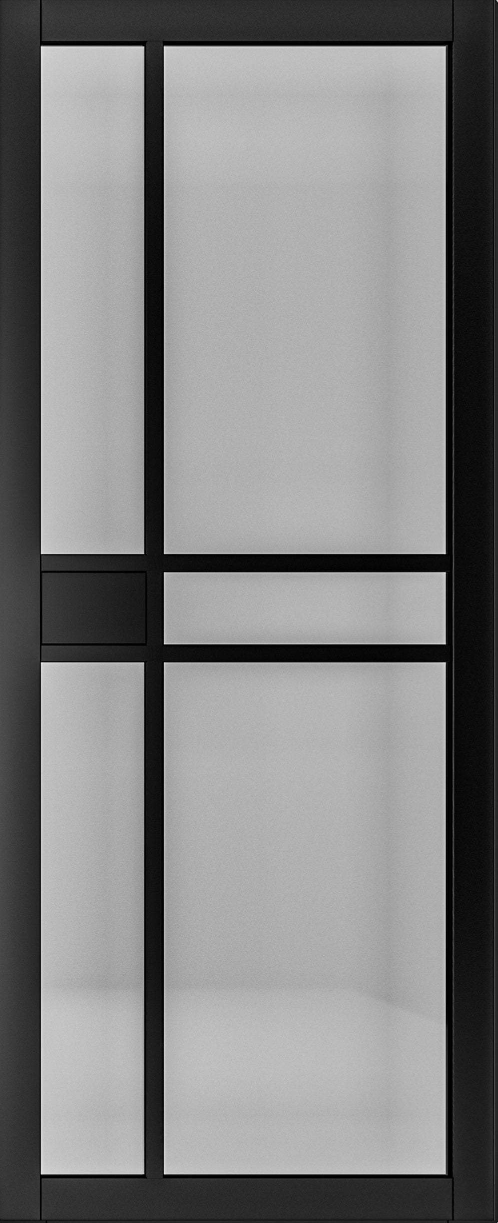 Deanta Dalston Black Prefinished Tinted Glazed Internal door