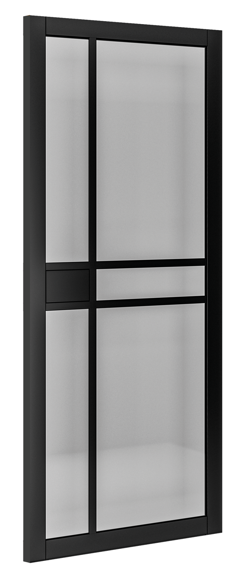 Deanta Dalston Black Prefinished Tinted Glazed Internal door
