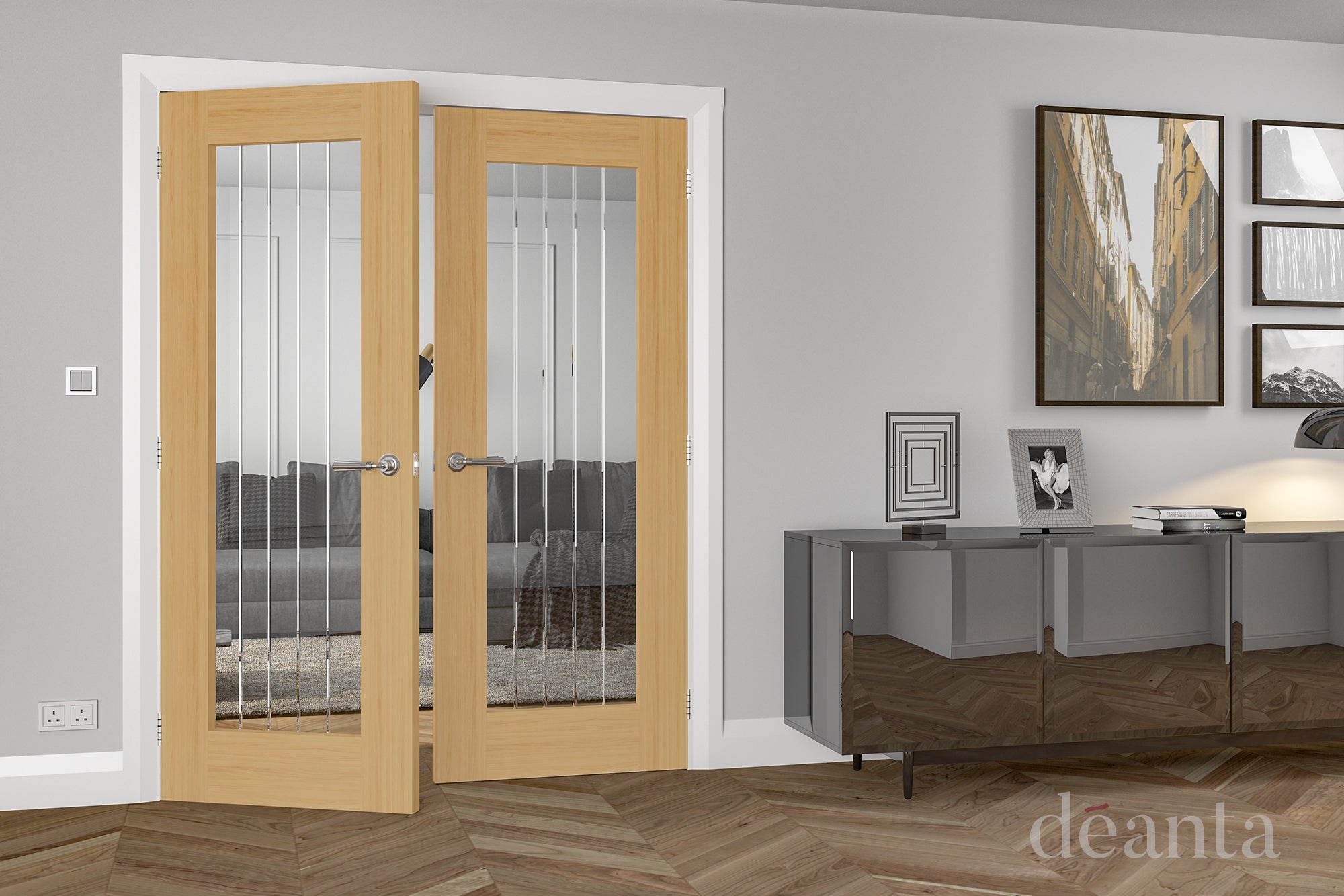 Deanta Oak Ely 1L Full Glazed Pre-finished FSC