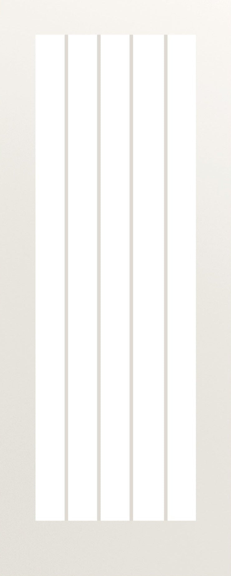 Deanta Ely White Primed Glazed (1L Full) Internal door