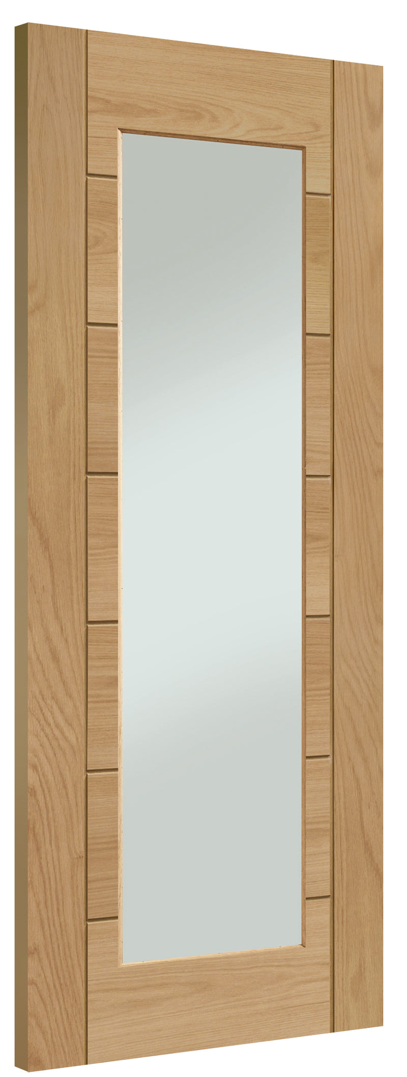 XL Joinery Internal Oak Essential Palermo Pre-Finished 1 Light with Clear Glass  Internal door