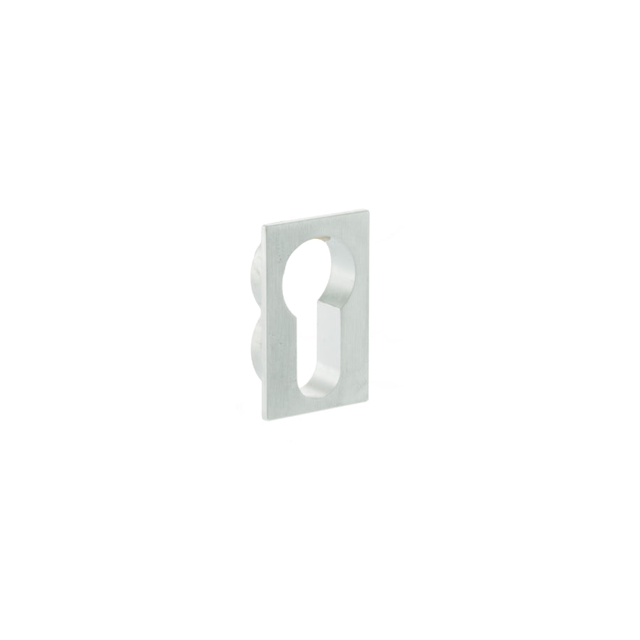 Forme Concealed Rose Euro Escutcheons Square Satin Chrome
