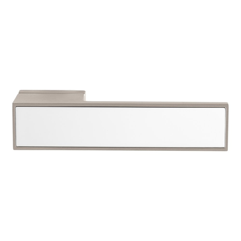 Atlantic Josa Designer Lever (Pearl Nickel with White inlay)