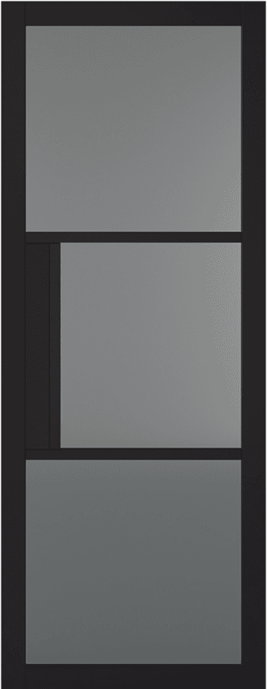 LPD Black Primed Tribeca 3L Tinted Glass Internal door