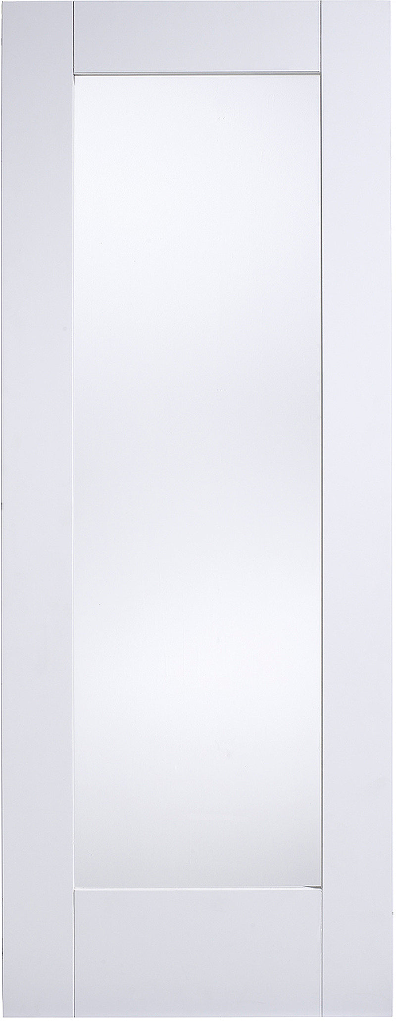 LPD Solid White Primed Pattern 10 Clear Glazed Internal door