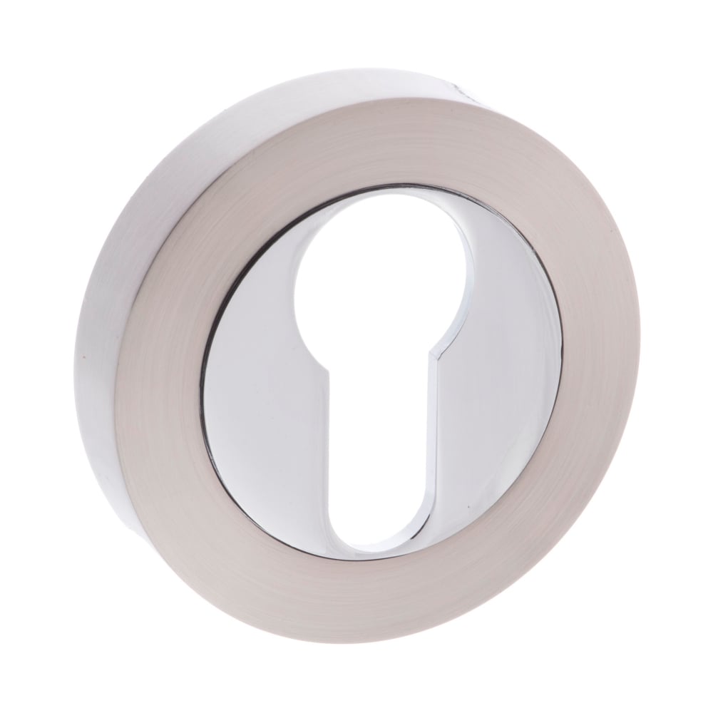 Atlantic Mediterranean Euro Escutcheon (Satin Nickel/Chrome Plated)