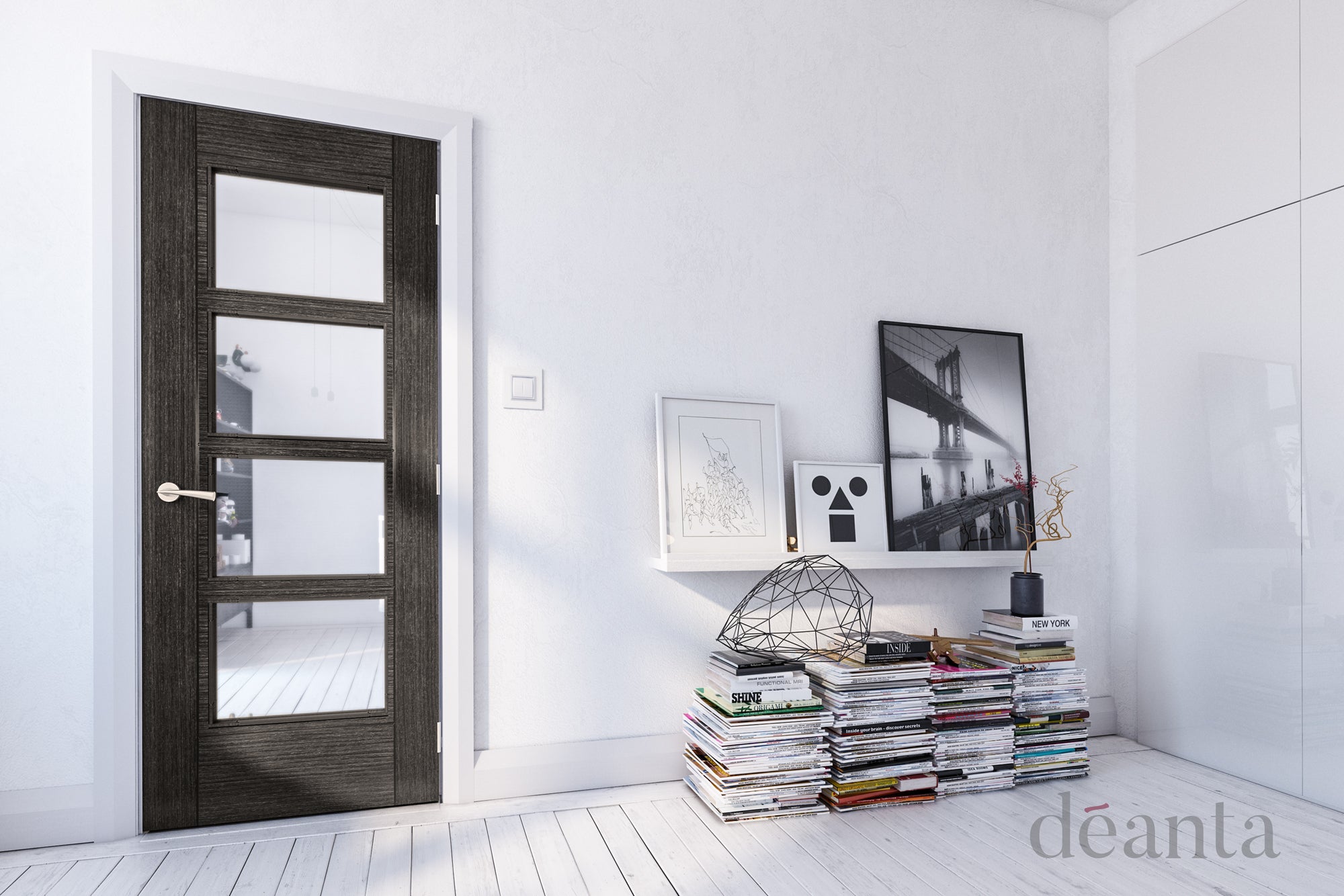 Deanta Dark Grey Ash Montreal Clear Glazed FSC