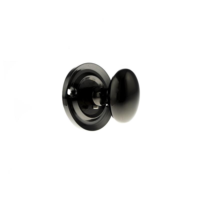 Atlantic Old English Round WC Turn & Release (Black Nickel)