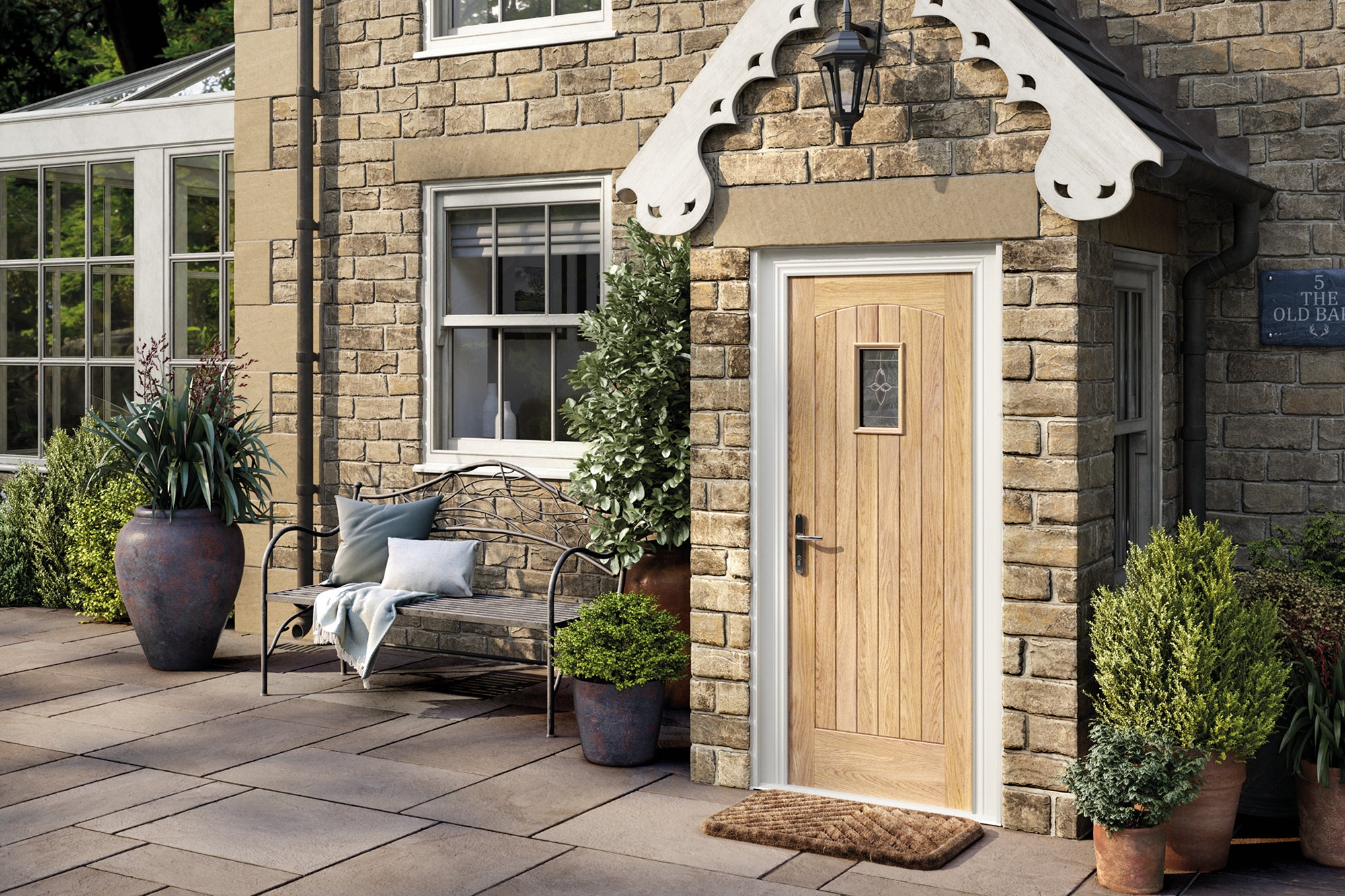 External Door Oak-Cottage-Glazed