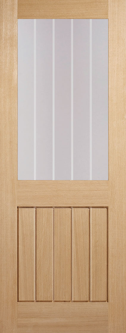 LPD Oak Mexicano Half Light Glazed Internal door