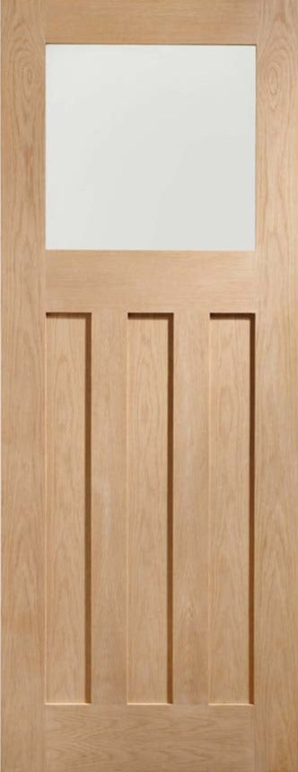 XL Joinery Oak DX Obscure Glazed Internal door