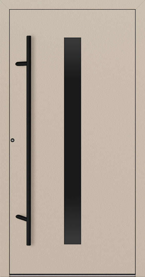 Turenwerke P90 Design 21 Aluminium Door - Ivory RAL1015 - Blackline