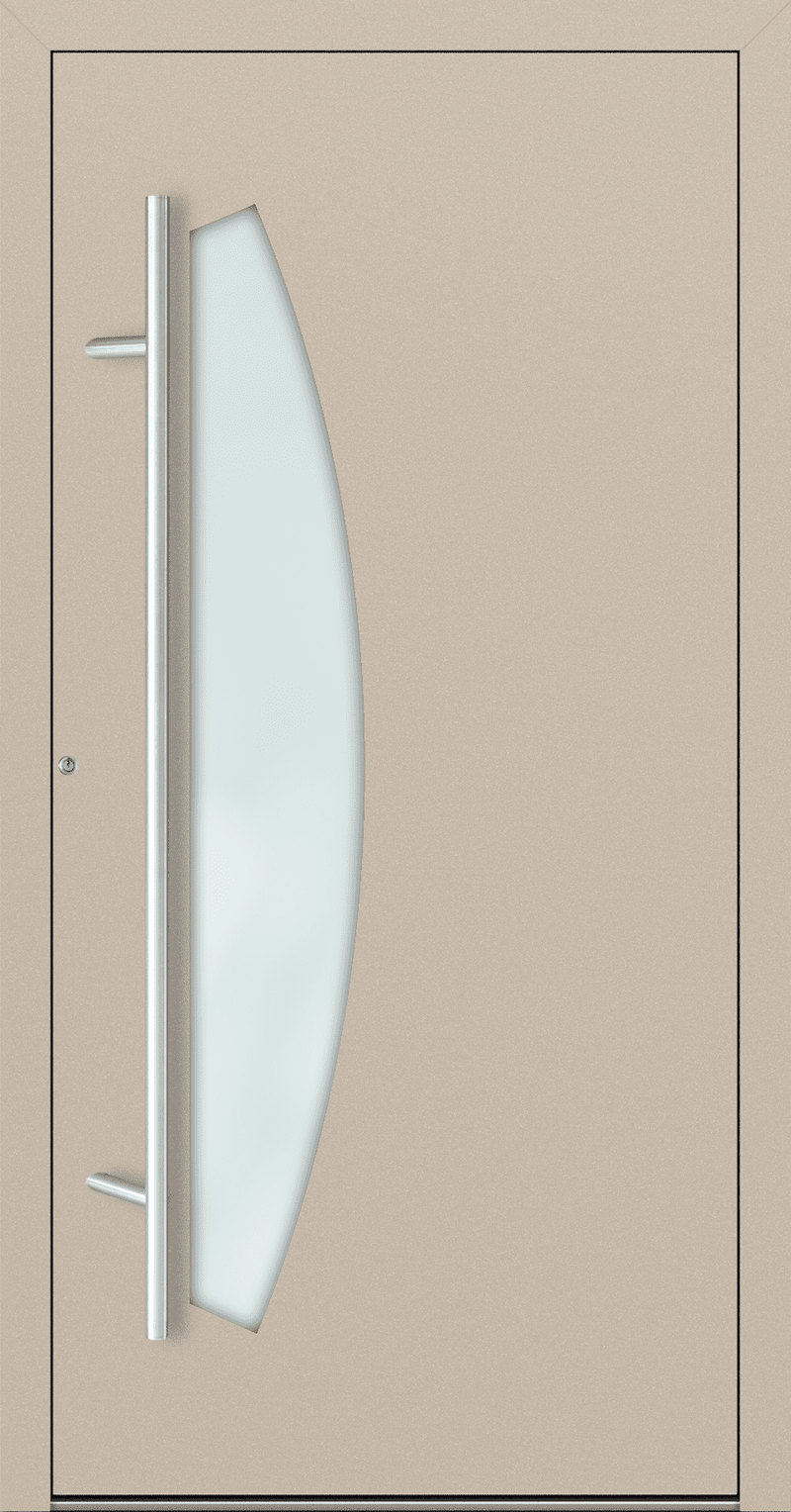 Turenwerke SL75 Design 212 Aluminium Door - Beige RAL1015