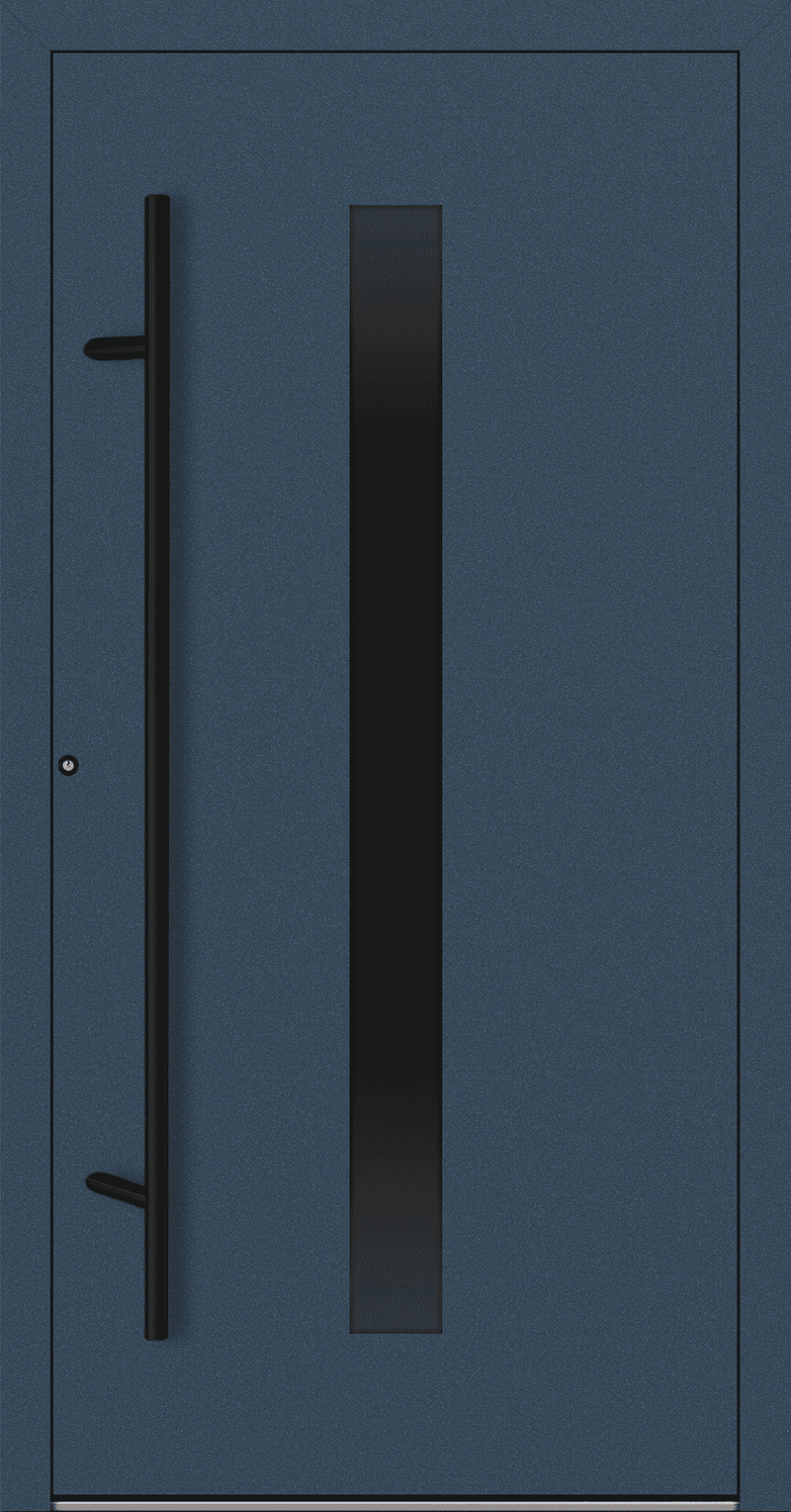 Turenwerke SL75 Design 21 Aluminium Door - Blue RAL5003 - Blackline