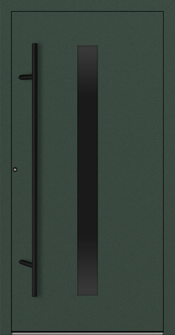 Turenwerke P90 Design 21 Aluminium Door - Fir Green RAL6009 - Blackline