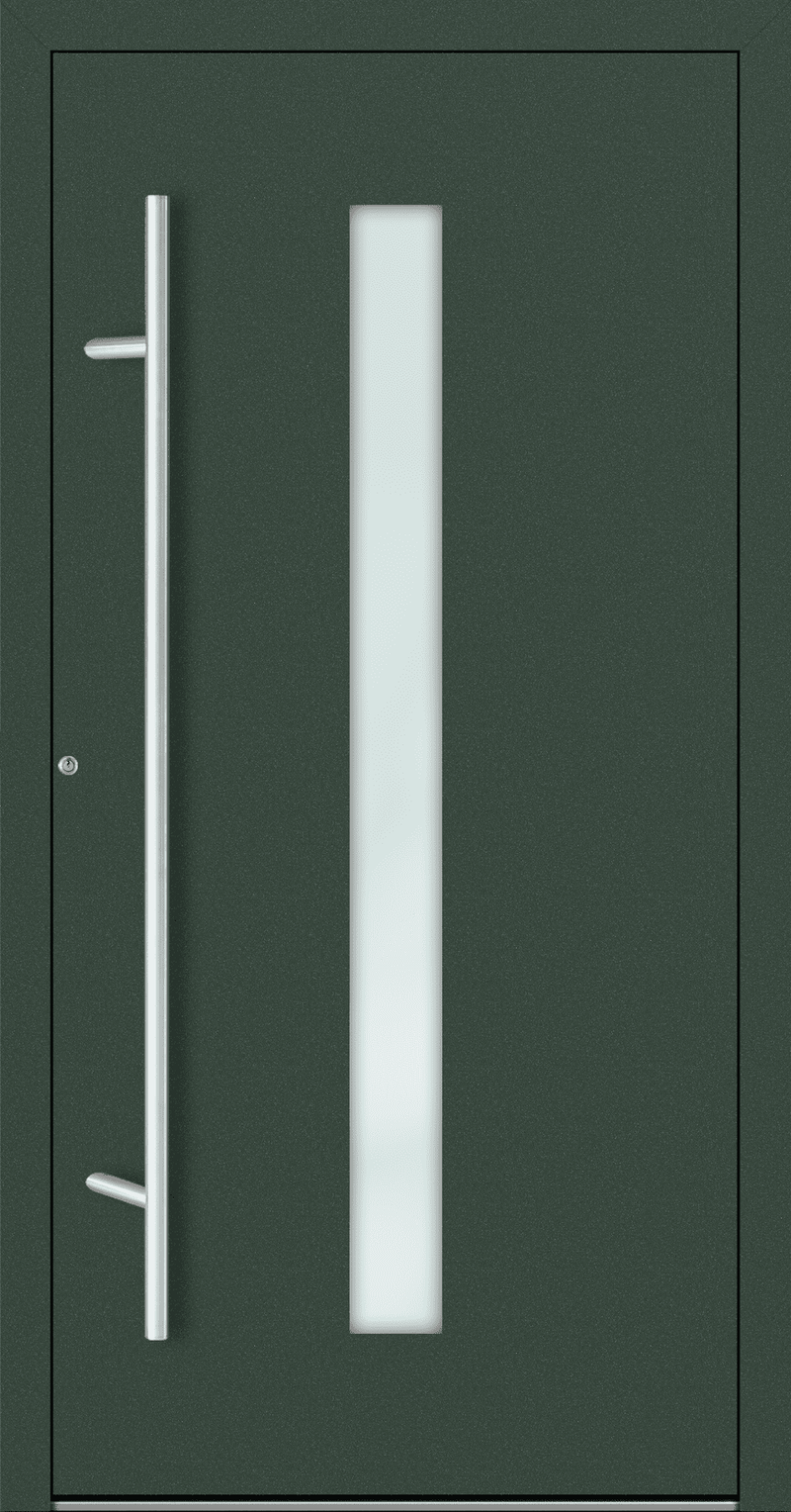 Turenwerke SL75 Design 01 Aluminium Door - Green RAL6009
