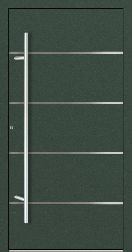 Turenwerke P90 Design 02 Aluminium Door - Fir Green RAL6009