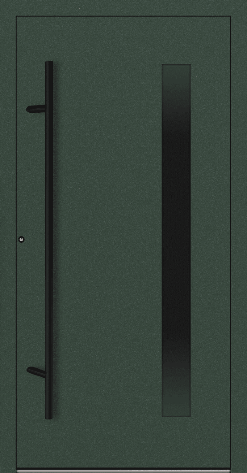 Turenwerke SL75 Design 24 Aluminium Door - Green RAL6009 - Blackline