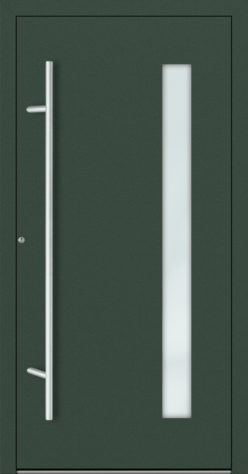 Turenwerke SL75 Design 04 Aluminium Door - Green RAL6009