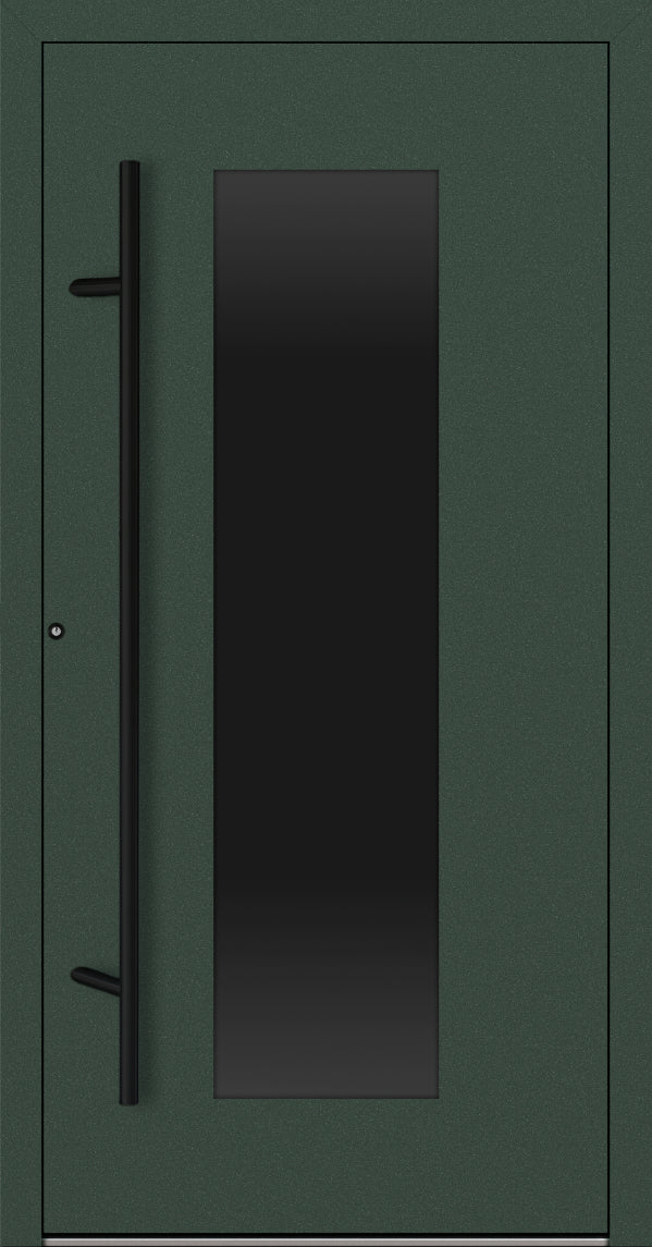 Turenwerke P90 Design 28 Aluminium Door - Fir Green RAL6009 - Blackline
