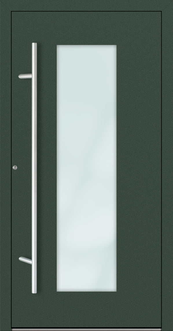 Turenwerke P90 Design 08 Aluminium Door - Fir Green RAL6009