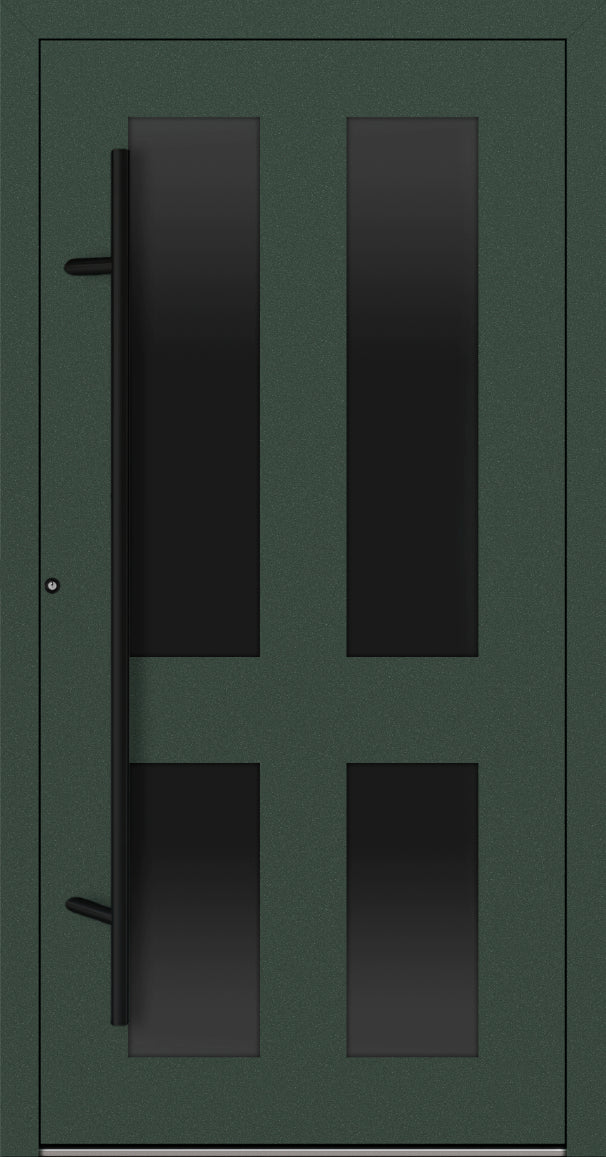 Turenwerke P90 Design 29 Aluminium Door - Fir Green RAL6009 - Blackline
