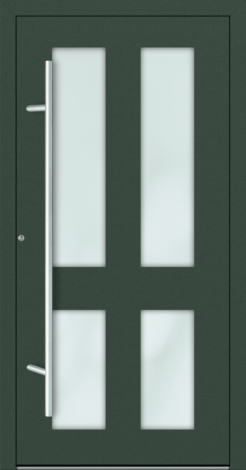 Turenwerke SL75 Design 09 Aluminium Door - Green RAL6009