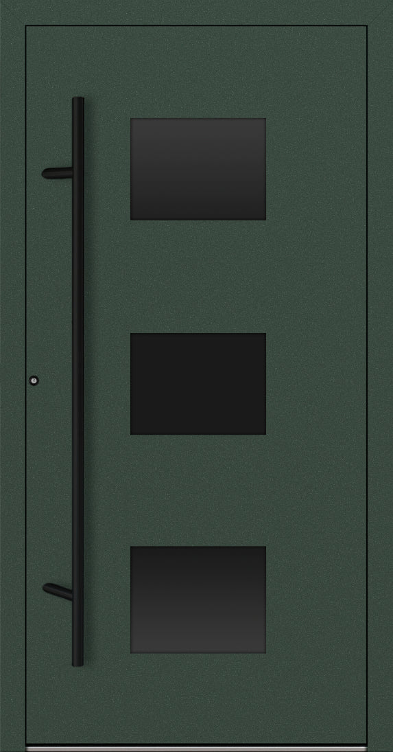 Turenwerke P90 Design 310 Aluminium Door - Fir Green RAL6009 - Blackline