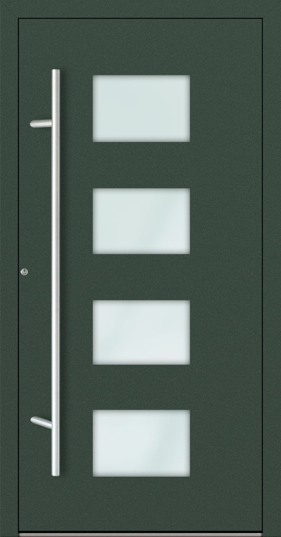 Turenwerke P90 Design 211 Aluminium Door - Fir Green RAL6009