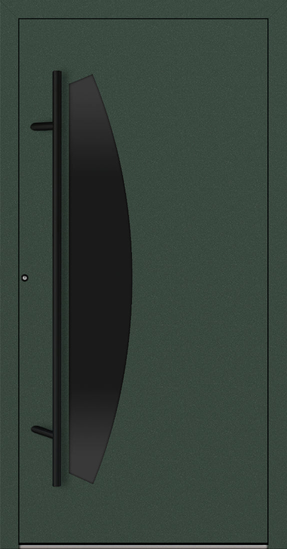 Turenwerke P90 Design 312 Aluminium Door - Fir Green RAL6009 - Blackline