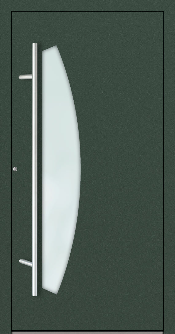 Turenwerke P90 Design 212 Aluminium Door - Fir Green RAL6009