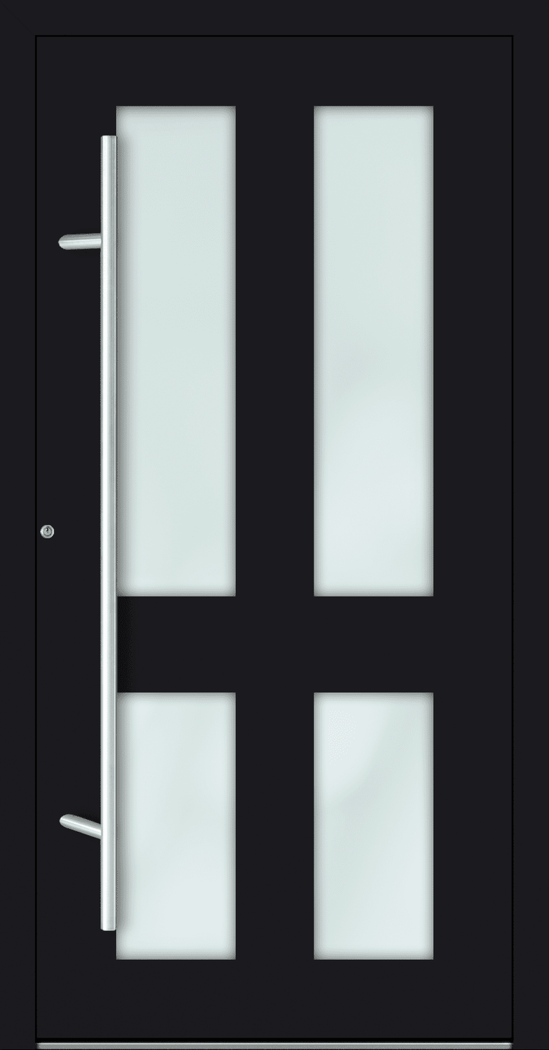 Turenwerke SL75 Design 09 Aluminium Door - Black RAL9005