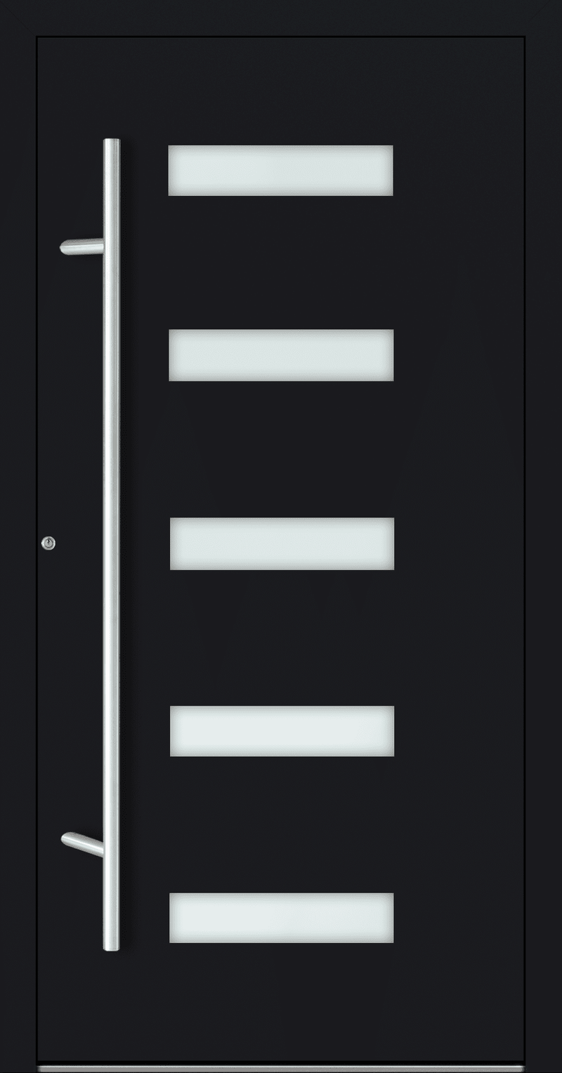 Turenwerke SL75 Design 11 Aluminium Door - Black RAL9005