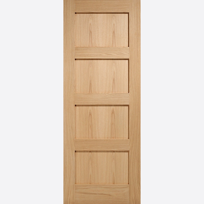 Shaker 4P Un-finished Oak Door Kit