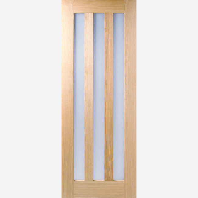 Utah Glazed 3L Clear Un-finished Oak Door Kit
