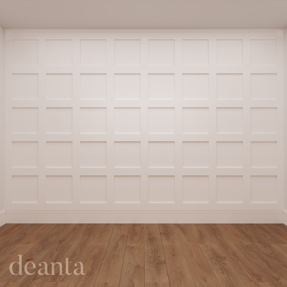 Deanta White Primed Shaker Wall Panelling