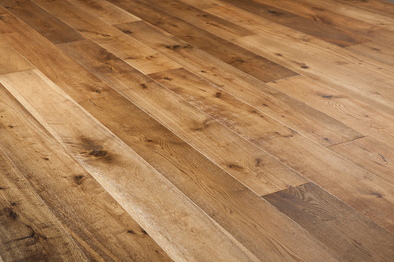 Xylo Richmond R67 Oak Country Grade-DE Brushed and Smoked UV Oiled - 14 x 190 x 1900mm
