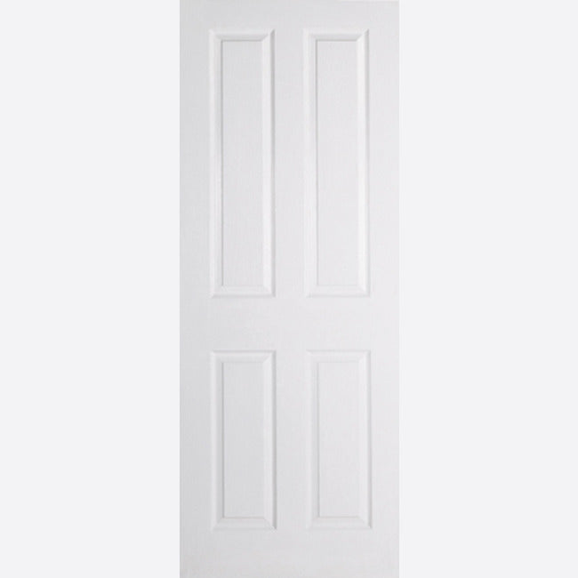 Pre-Assembled White Moulded Textured 4P Door Set