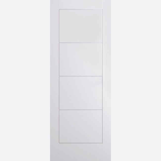 Pre-Assembled White Moulded Ladder Door Set