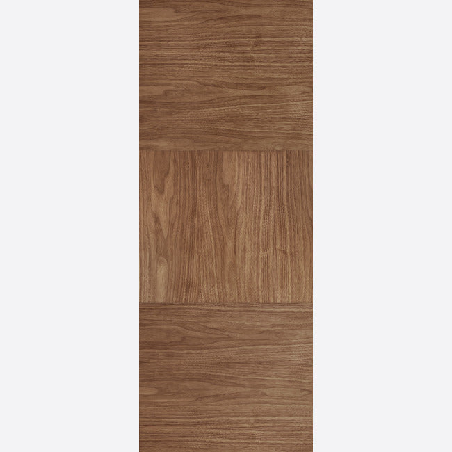 Pre-Assembled Pre-finished Walnut Tres Door Set