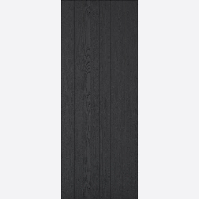 Pre-Assembled Black Laminate Pre-finished Montreal Door Set