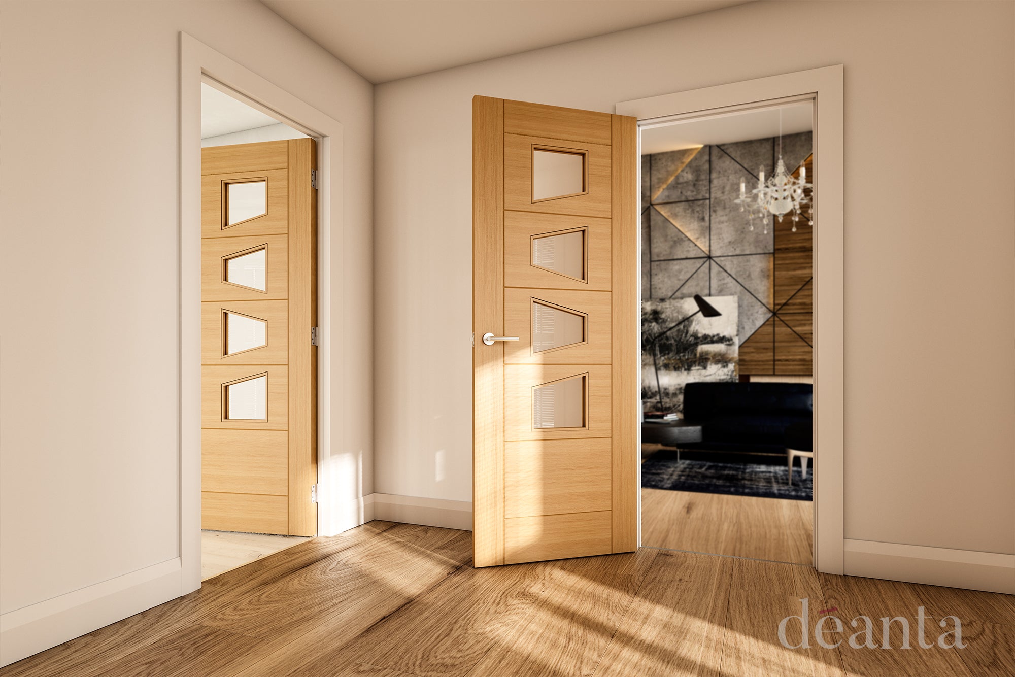 Deanta Oak Seville Glazed 4LS Pre-finished FSC