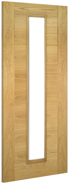 Deanta Oak Seville Glazed Pre-finished Fire Door FSC